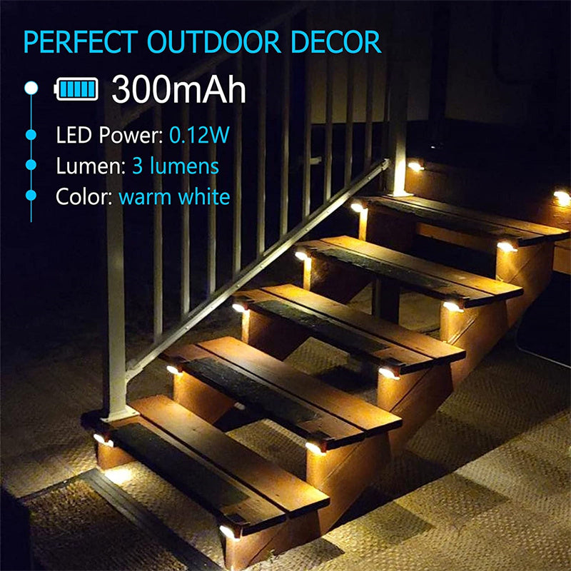 Solar Powered LED Step Lights